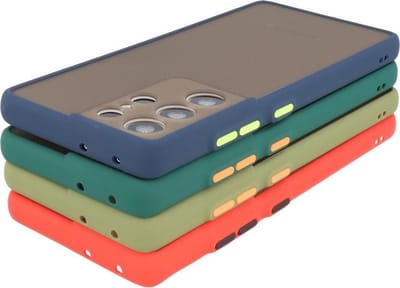 Hoesje Geschikt voor de Samsung Galaxy S21 Ultra - Hard Case Backcover Telefoonhoesje - Zwart