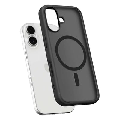 Spigen Ultra Hybrid MagFit - Hoesje Geschikt voor Apple iPhone 17 - Compatibel met MagSafe - Back Cover Frost Zwart