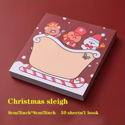 Notes Adhésives Créatives Série Noël Dessin Animé pour Étude et Bureau