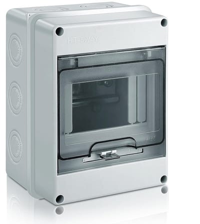 Waterdichte Elektrische Zekeringkast voor Buiten - IP65, 5-8-12 Modules, Geschikt voor Tuinen en Buitenruimtes