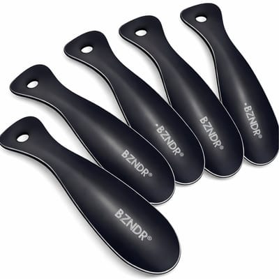 BZNDR® Schoenlepel - 5 stuks - 19cm Lang - Zwart - Premium Kwaliteit - schoentrekker