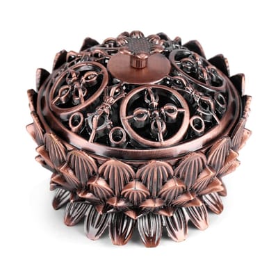 Dailygoods- Wierookbrander Handgemaakt - Wierookhouder - Klassiek Design - Duurzaam Materiaal - Anticorrosie - Artistieke Patronen