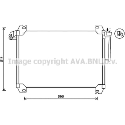 Condensator, airconditioning AVA COOLING SBA5074