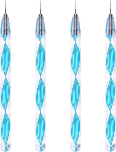 Quilling Tools - Papier Maken Tools - Papierkunst Creëren - Fijne Punt 0.8mm - 12.3 cm - Blauw
