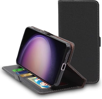 ebestStar - Hoes geschikt voor Samsung Galaxy S23, Wallet Etui, Book case hoesje, Zwart