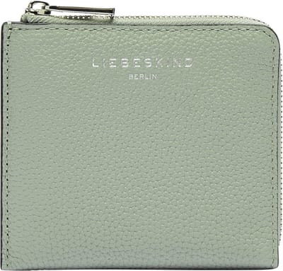 LIEBESKIND BERLIN Leren Portemonnee Paris 4 Small Pebble Nino Wallet Opal Green Kaki