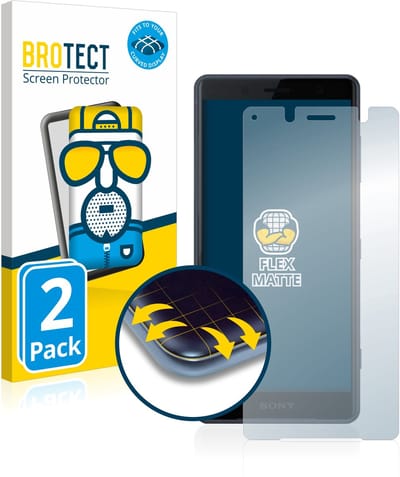 BROTECT - Screenprotector voor Sony Xperia XZ2 Compact - Folie Beschermfolie matte volledig dekking 2 Stuks