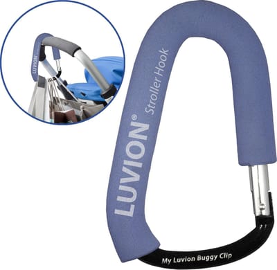LUVION® Buggy haak / Kinderwagen tassenhaak - Blauw