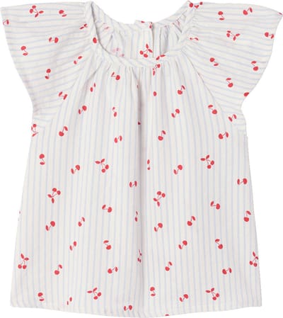 Vertbaudet Blouse met korte mouwen voor babymeisjes