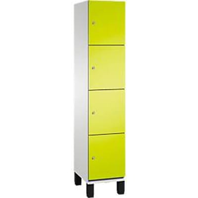 C+P Cambio lockerkast, 4 vakken, op poten, 1980x400x525mm