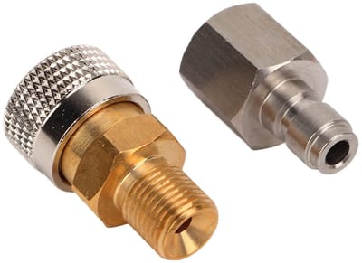 Dailygoods- Quick Release Coupler - CNC vervaardigd Roestvrij Staal - 1/8 BSPP Connector - Pneumatische Toepassingen - Corrosiebestendig - Sterke en Betrouwbare Verbinding