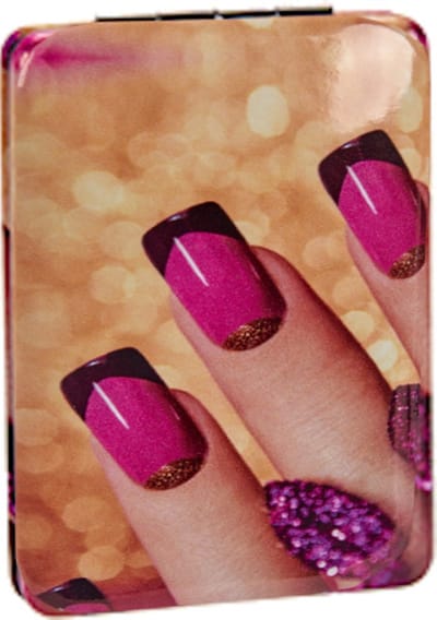 Arte Regal Make-upspiegel Nagels Rechthoek 8,5 Cm Glas Geel