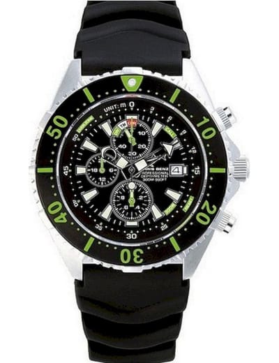 Chris Benz Duikerhorloge Depthmeter Chronograaf CB-C300-G-KBS