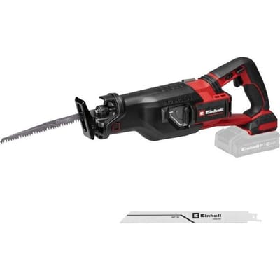 Einhell Professional Accu Reciprozaag TP-AP 18/32 Li BL Solo - Power X-Change - 18 V/Li-ion - 0-3.000 t/min - Slaghoogte: 32 mm - Max. Zaagdiepte (hout/kunststof/metaal): 300/30/20 mm - Incl. 2x zaagblad (hout & metaal) - Excl. accu en lader