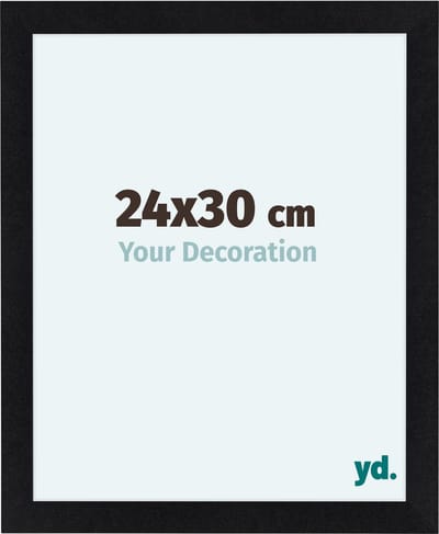 Your Decoration - Fotolijst 24x30 cm - MDF - Zwart Mat - Como