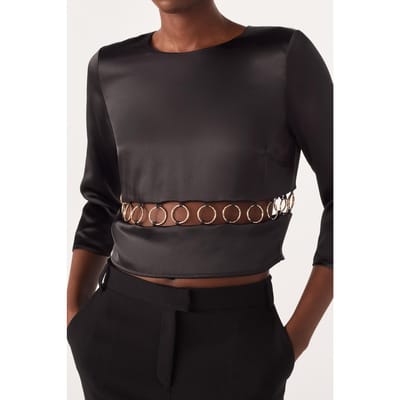 BA&SH Top Casy Noir Maat: XS | Longsleeves Outlet | Dames | Zwart