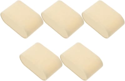 Set van 5 horlogekussens voor armbanden, praktische sieradenpresentatie, beige opbergkussens voor horloges en armbanden, ideaal voor sieradenopslag en -display