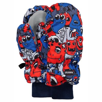Want Barts Kids Nylon Mitts Print Blue-XS