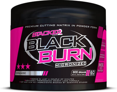 Stacker 2 Black Burn Micronized 300gr (60 servings)-Orange