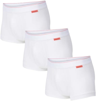 Undiemeister Korte Boxershort Heren - Chalk White (Wit) - 3-Pack - Tencel - Zijdezacht - Ademend - Anti-Bacterieel & Naadloos Ondergoed - Premium Onderbroeken Heren - Maat XS