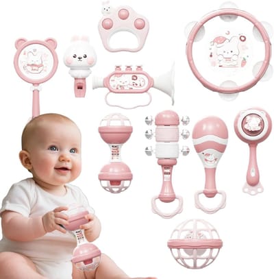 Muziek Speelgoed - Percussie Set - Vroeg Leren - Multisensorisch Gereedschap - 249 cm - Roze