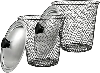 Regenwormcontainer Bodem - Compostbak Tuin - Keukenafval Verwerken - Dubbele Kamer Systeem - 439 x 237 cm - Zwart