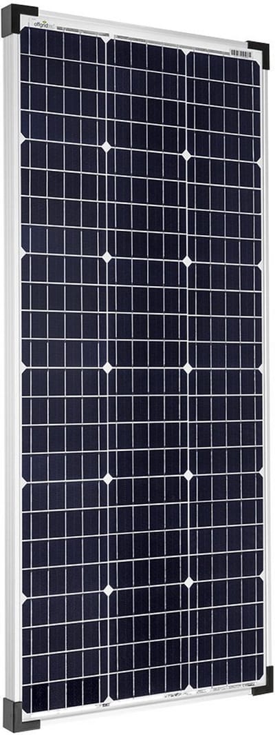 Zonnepaneel 100W - Monokristallijn paneel - Acculaden offgrid - 5-busbar celopbouw - 505 x 1130 mm - Zwart