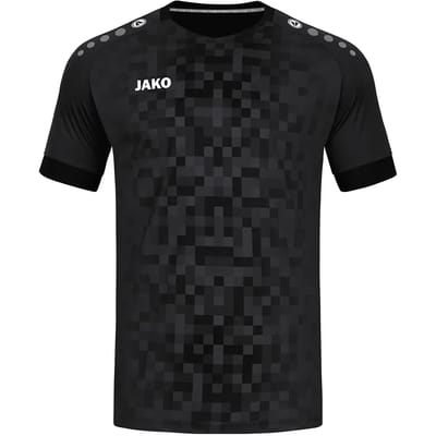 Jako Pixel Shirt Korte Mouw Kinderen - Zwart | Maat: 128