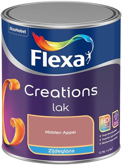 Flexa - Creations Lak Zijdeglans - Midden Appel - Mengverf - 750 Ml