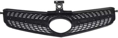 Voorbumper AMG Diamanten Grille - Voor Mercedes W204 C-Klasse Sedan/Estate/Coupé (2007-2013)- Zwarte Radiator Grille - Auto Accessoires