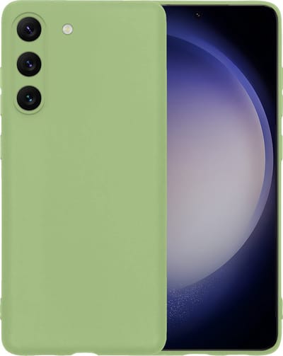 Hoesje - Geschikt voor Samsung Galaxy S23 - Sterk & Shockproof - Siliconen Case - Hoes Cover - Telefoonhoes - Groen