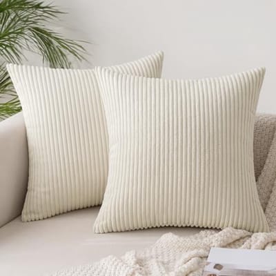 Decoratieve Corduroy Kussenhoezen - Zachte Kussenslopen 40 x 40 cm voor Woonkamer en Slaapkamer