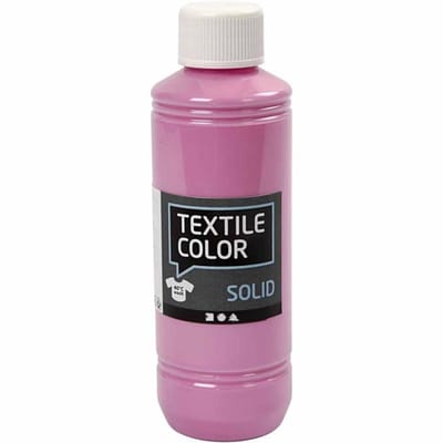 Textielverf - Kledingverf - Roze - Dekkend - Solid - Textile Color - Creotime - 250 ml