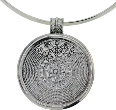 Behave Ibiza ketting met ronde hanger