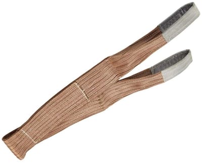 Platte hijsband - Tilband gespen - Meubels verplaatsen - 6 ton werklast - 1 meter - Bruin