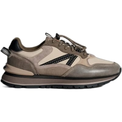 The Hoff Brand City Off Road Sneakers - Leer - Heren - Grijs - Maat 41