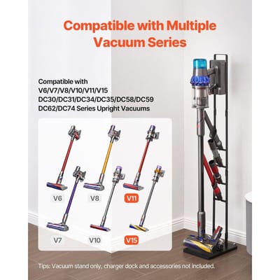 Support de aspirateur pour Dyson Multi-Modèles Support de rangement Support avec roues