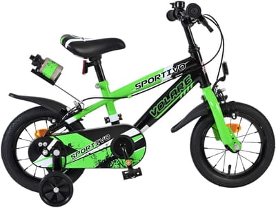 Volare Sportivo Kinderfiets - Jongens - 12 inch - Groen - Twee Handremmen