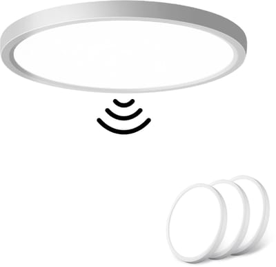 Oraymin 3x LED Plafondlamp met Bewegingssensor - 18W - 4000K - Ø23cm