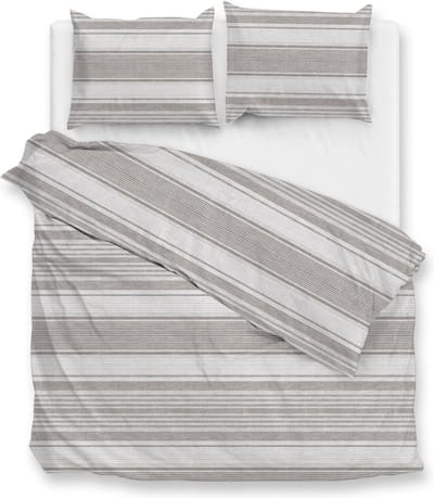 Zohome Lana Dekbedovertrek - Lits-jumeaux - Katoen - 240x200-220cm - Taupe