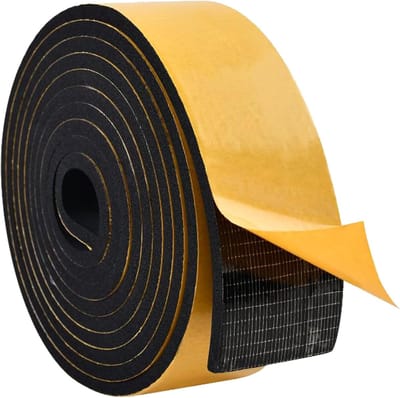 Schuimband - Zelfklevend - 50mm Breed - Neopreen - Geluidsisolatie - 6mm Dik - Geschikt voor Ramen Deuren Auto