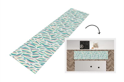Keukenloper - Loper keuken - Patronen - Strand - Zee - Abstract - 200x50 cm - Keukenloper vinyl
