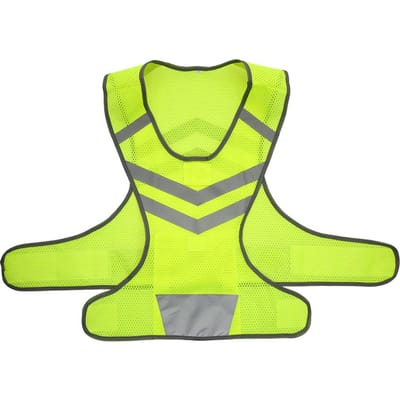 Buitensporten Hardlopen Reflecterend Vest Verstelbare Lichtgewicht Mesh Veiligheidsuitrusting met 2 LED-lampjes 0 LED L