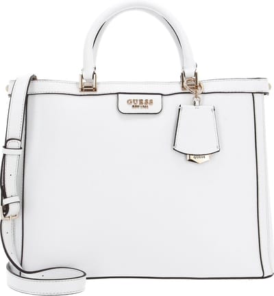 GUESS Handtas Schoudertas Eco Angy Society Tote White Wit