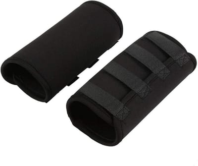Hondenkniebescherming voor Voorpoten - Flexibele Bandage en Beenomslag voor Honden (Zwart, L)