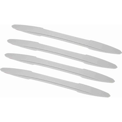 4 STUKS 39cm Bumperbeschermstrip Botsingspreventie Grijs Voor Achterbumper Beschermstickers white