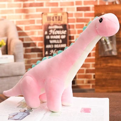 50/80cm Knuffelige Dinosaurus Tanystropheus Knuffel Pluche Dino Blauw/Groen/Roze Meisjes Jongens Kerst Knuffel Cadeau Verjaardag Brinqedos 50cm roze