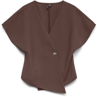 VERO MODA - VMSONJA SS V-NECK TOP WVN EXP - Dames - Blouses