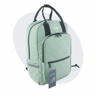 Voltano Daily Enkele Fietstas Rugzak - Mint groen - Enkele Pakaftas - 100% Waterdichte Rugtas - Extra Beugels Voor E-bike