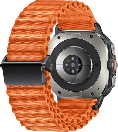 By Qubix - smartwatch bandje - Compatible Samsung bandje - Trail band - Oranje - Geschikt voor Samsung Galaxy Watch Ultra / Ultra 2 - 47mm